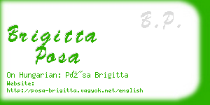 brigitta posa business card